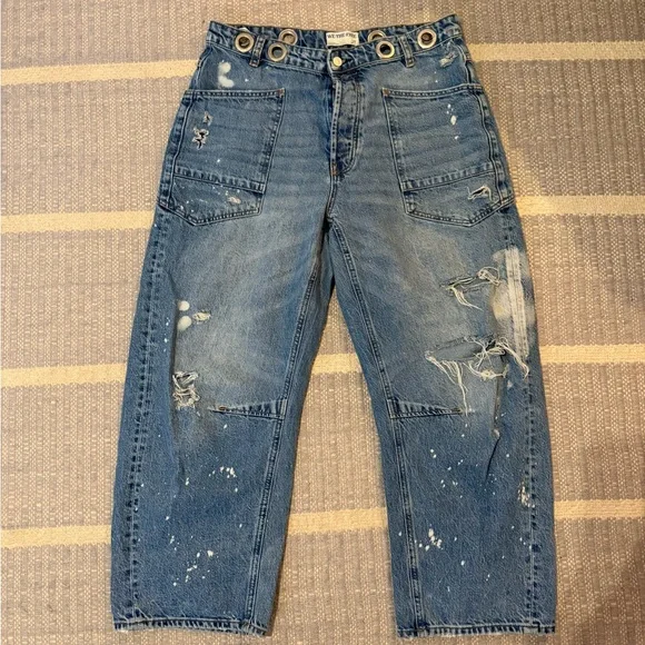 Free People Moxie Low Slung Pull-On Barrel - Picture 2 of 4